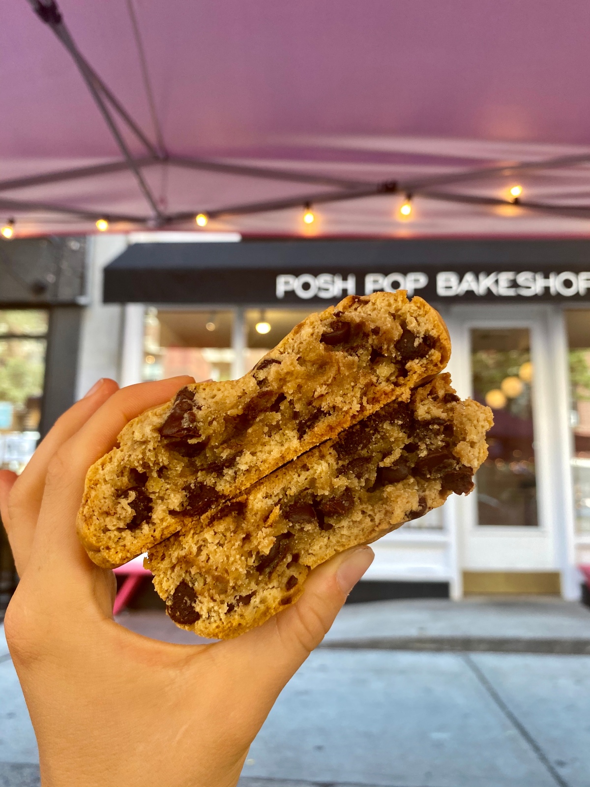 Posh Pop Bake Shop chocolate chip cookie